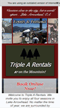 Mobile Screenshot of lakearrowheadrentals.com